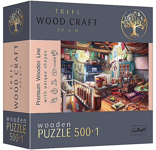 Trefl Puzzle Schätze auf dem Dachboden 500+1 Teile Holzpuzzle, 500 Puzzlete günstig online kaufen
