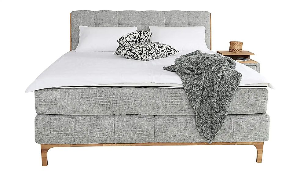 uno Boxspringbett  Kaisa ¦ grau ¦ Maße (cm): B: 161 H: 119 Betten > Boxspri günstig online kaufen