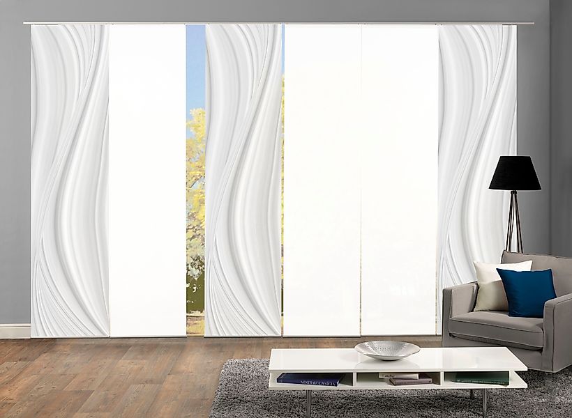 HOME WOHNIDEEN Schiebegardine LAURINA 6er SET, günstig online kaufen