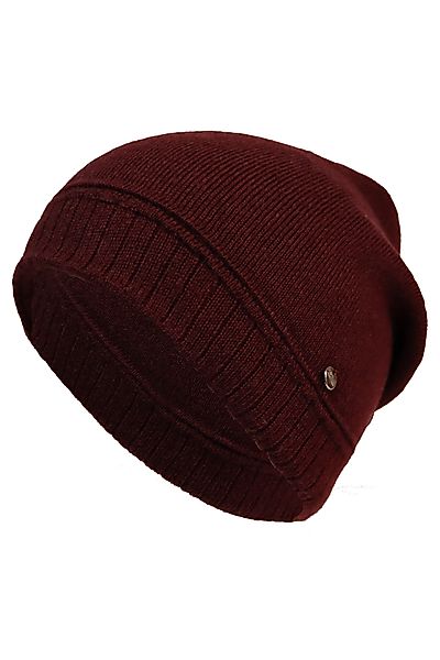 Capelli New York Strickmütze Metall-Logo, gerafft, günstig online kaufen