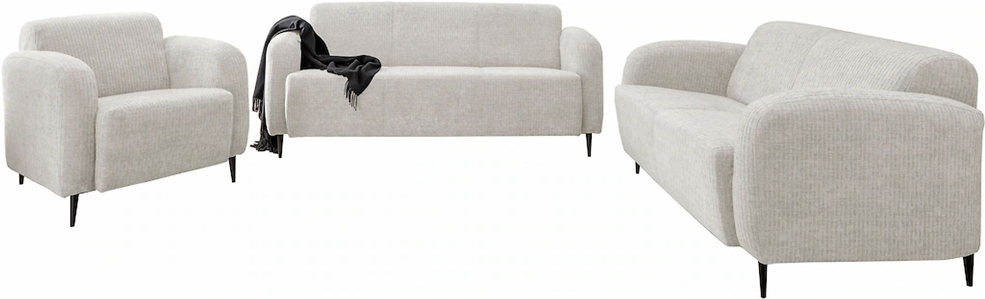INOSIGN Polstergarnitur "Marone" Set, 3-Sitzer, 2-Sitzer, Sessel, 3 Stk. tl günstig online kaufen