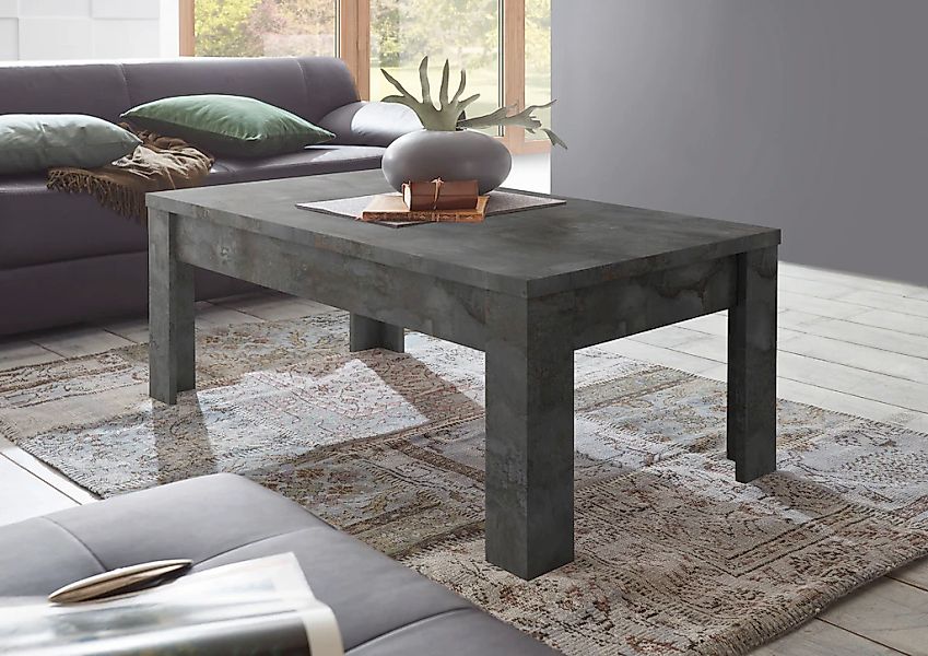 Home affaire Couchtisch "Dama 122 x 65 cm, Wohnzimmertisch mit Winkelfuß" S günstig online kaufen