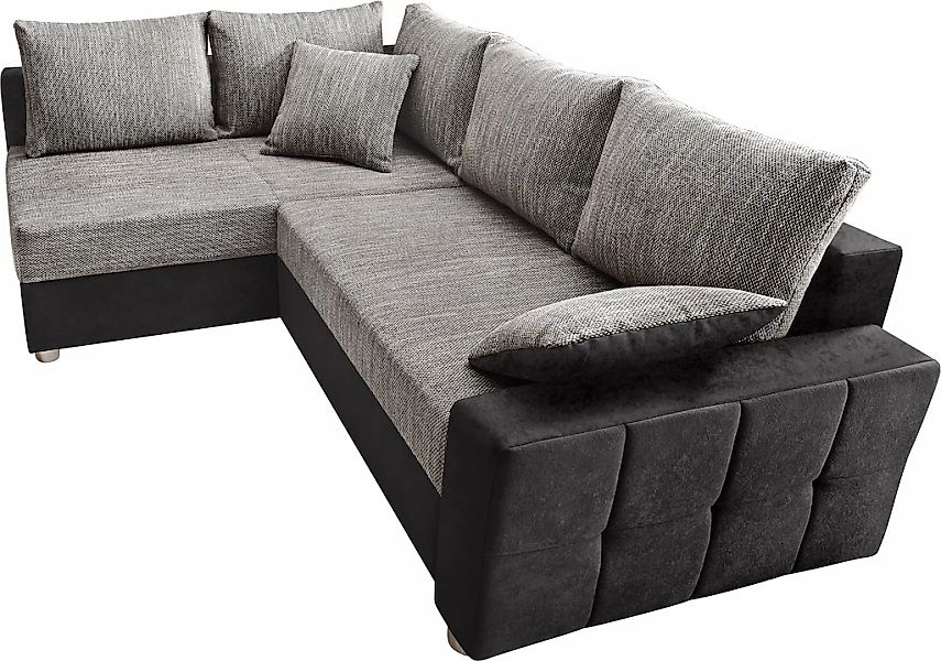 COLLECTION AB Ecksofa "Parma L-Form", mit Bettfunktion und Federkern günstig online kaufen