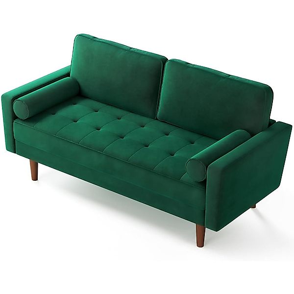 ToteBox 3-Sitzer Massivholzsofa mit Samtbezug, abnehmbarer günstig online kaufen