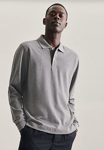 seidensticker Poloshirt Regular Langarm Kragen Uni günstig online kaufen