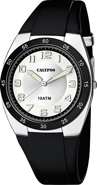 Calypso Quarzuhr Herrenuhr K5753-5 Weiss Kunststoffband günstig online kaufen