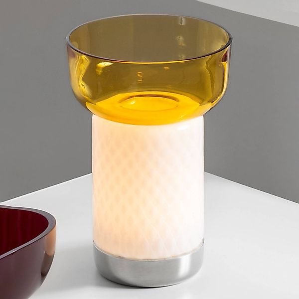 Artemide Bontà LED-Tischlampe, gelbe Schüssel günstig online kaufen