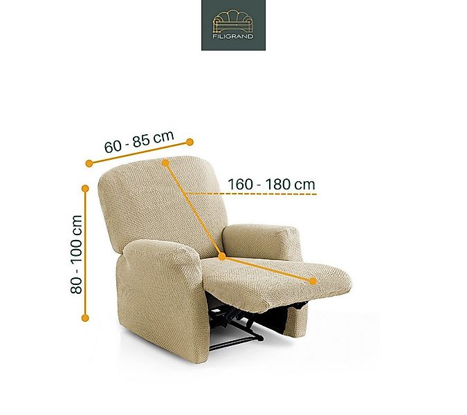 Belmarti Sesselhusse Bezug für Sessel, Relaxsessel, Ohrensessel made in Spa günstig online kaufen