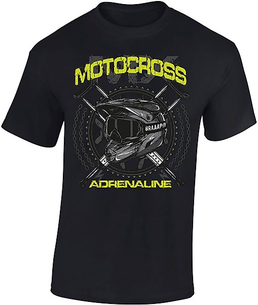 Baddery Print-Shirt Biker T-Shirt: "MX Motocross günstig online kaufen