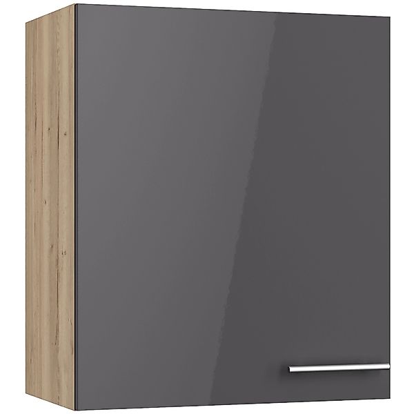 Optifit Küchen-Oberschrank Jonte984 60cm x 70,4cm x 34,9cm Anthrazit-Wildei günstig online kaufen