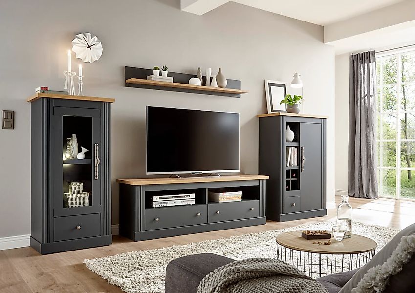 Home affaire Wohnwand "Westminster", (Set, 4 St.), im romantischen Landhaus günstig online kaufen