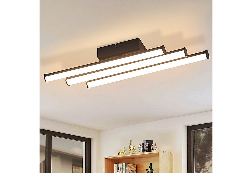 ZMH LED Deckenleuchte Wohnzimmer Schwarz Modern Wadnleuchte Innen 3000K für günstig online kaufen