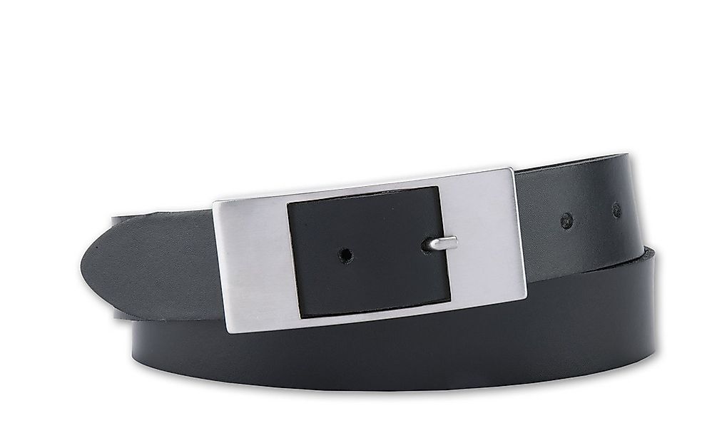 BERND GÖTZ Ledergürtel Ledergürtel mit flacher Rechteckschließe in matter O günstig online kaufen