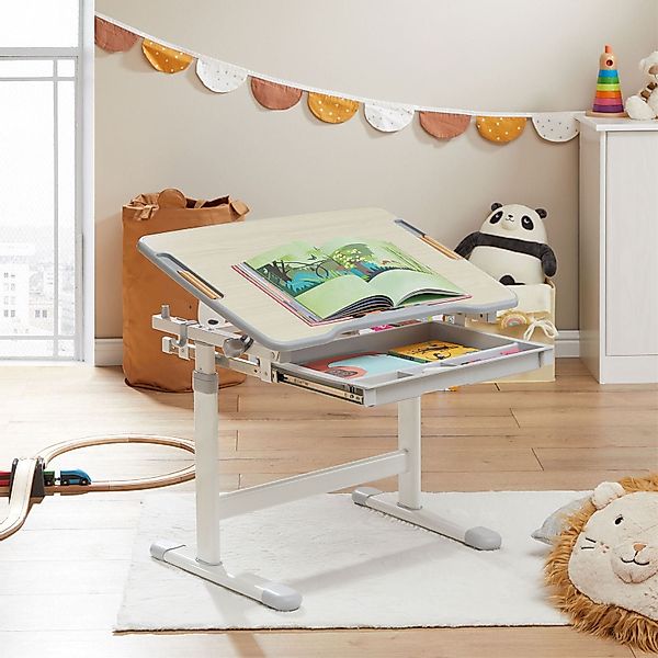 CARO-Möbel Kinderschreibtisch VITA, Kinderzimmer Schreibtisch neigbar günstig online kaufen