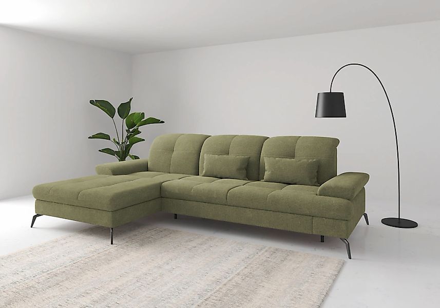 sit&more Ecksofa "Amica, L-Form, inkl. Sitztiefenverstellung & Armteilverst günstig online kaufen