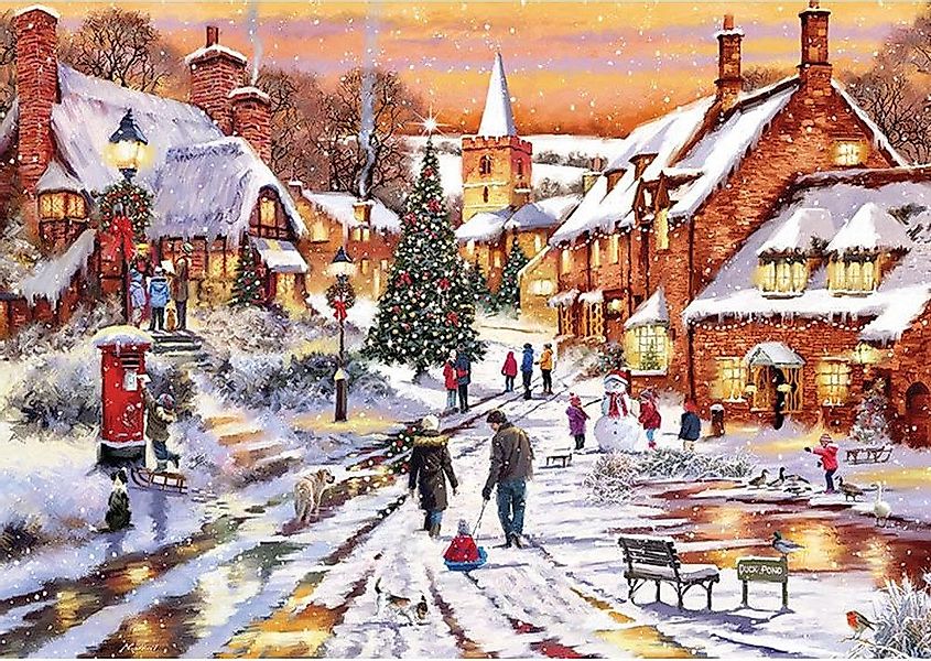 Otter House Puzzle Erhellte Lichter im günstig online kaufen