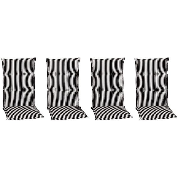 Beo Sitzauflage Hochlehner Tupelo 4er Set Schwarz-Weiß günstig online kaufen