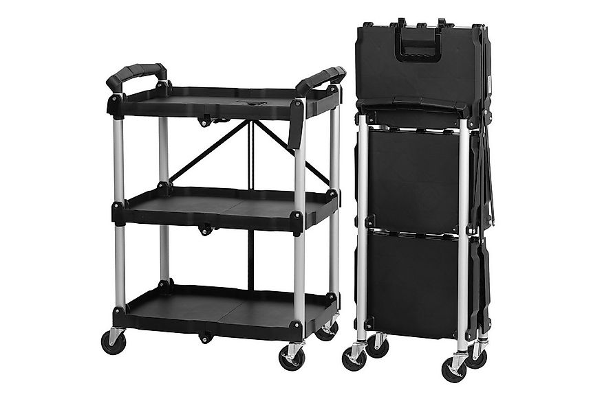 Mahlzeit Beistellwagen Faltbarer Servierwagen mit Rollen, belastbar bis 150 günstig online kaufen