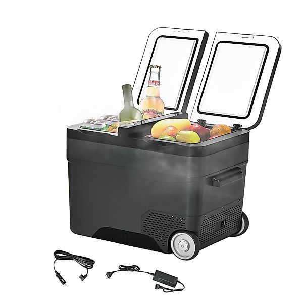 Outsunny Tragbarer 35L Elektrischer Kompressorkühlschrank mit Teleskopgriff günstig online kaufen