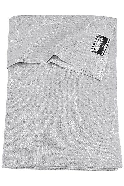 Babydecke Rabbit Silver, Meyco Baby, 75x100cm günstig online kaufen
