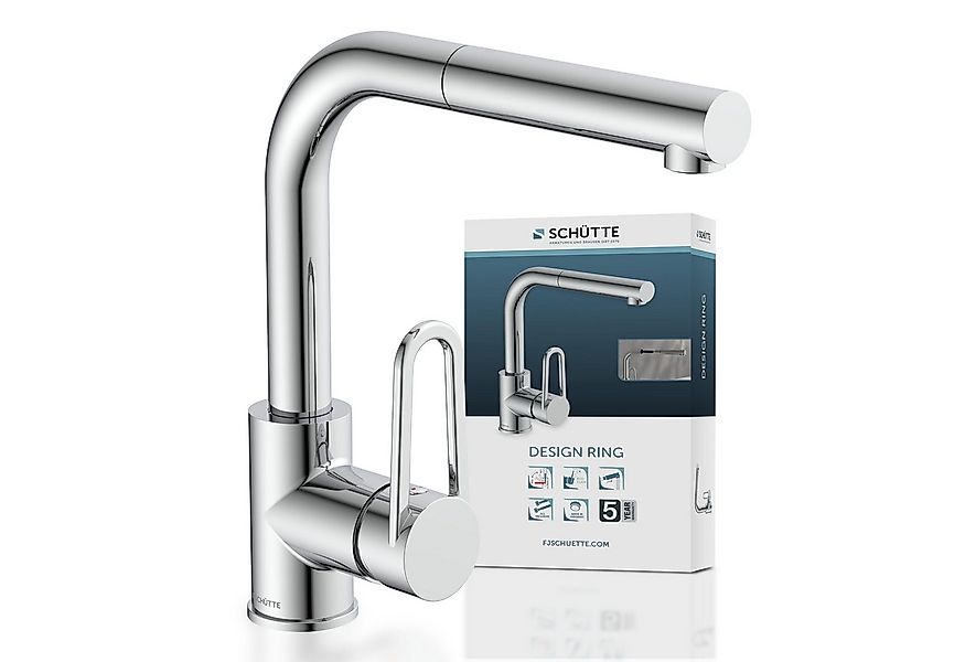 Schütte Spültischarmatur Design mit Geschirrbrause, ausziehbar, schwenkbar, günstig online kaufen