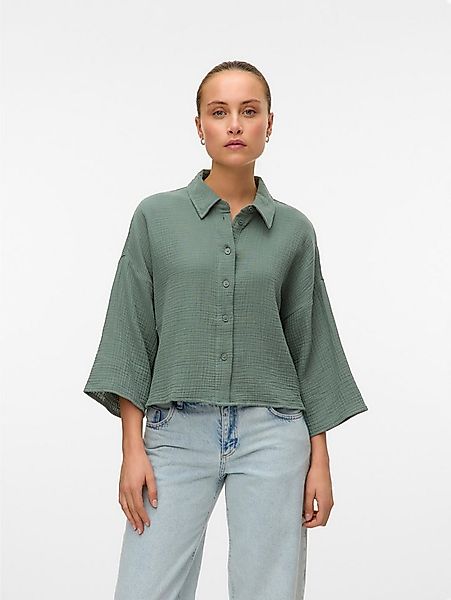 Vero Moda Hemdbluse VMNATALI CROP SHIRT WVN NOOS Baumwolle, loose fit günstig online kaufen