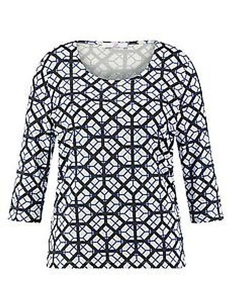 Rundhals-Shirt 3/4-Arm Emilia Lay weiss günstig online kaufen