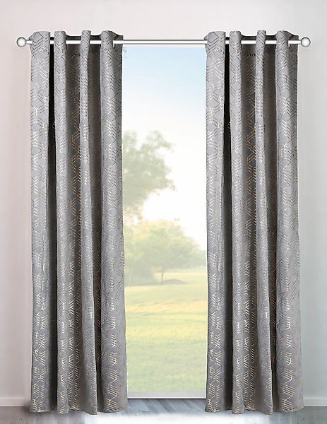 my home Vorhang "Velvet Foil" Ösen 2 Stk. tlg. Samt günstig online kaufen
