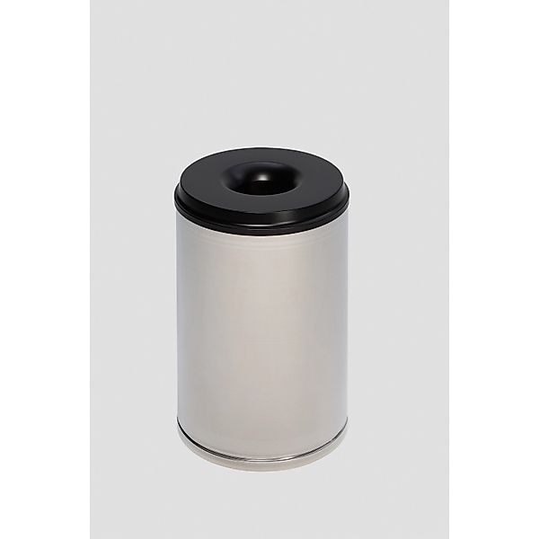 PROREGAL Feuersicherer Papierkorb 15 Liter HxBxT 37 x 25 x 25 cm Edelstahl günstig online kaufen