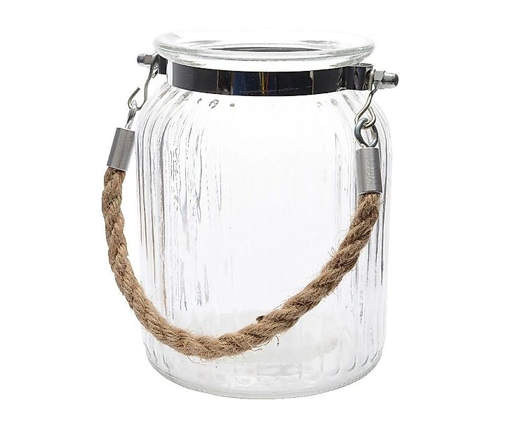 Kaemingk Windlicht Windlich Glas mit Seilgriff günstig online kaufen