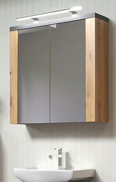Furn.Design Badezimmerspiegelschrank Chase (Badschrank in Artisan Eiche mit günstig online kaufen