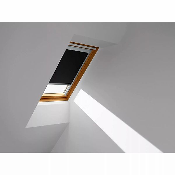 Velux Verdunkelungsrollo für Dachfenster Classic DBL U04 4249 Schwarz günstig online kaufen