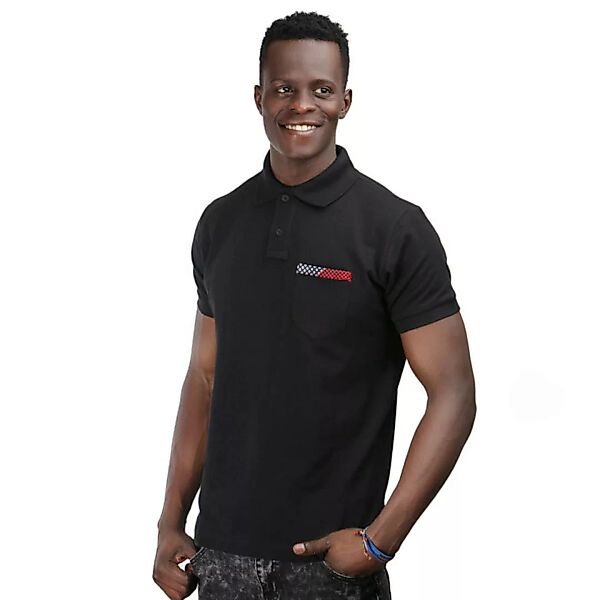 Herren Poloshirt Kitenge Fusion Mit Brusttasche günstig online kaufen