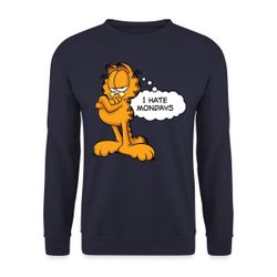 Spreadshirt Sweatshirt Garfield Ich Hasse Montage günstig online kaufen