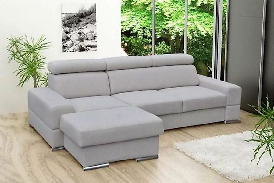 JVmoebel Ecksofa Wohnlandschaft Bettfunktion Stoff Ecksofa L-Form Sofa Couc günstig online kaufen