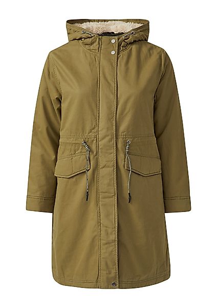 QS Parka Outdoor-Mantel Parka mit Teddyplüsch günstig online kaufen