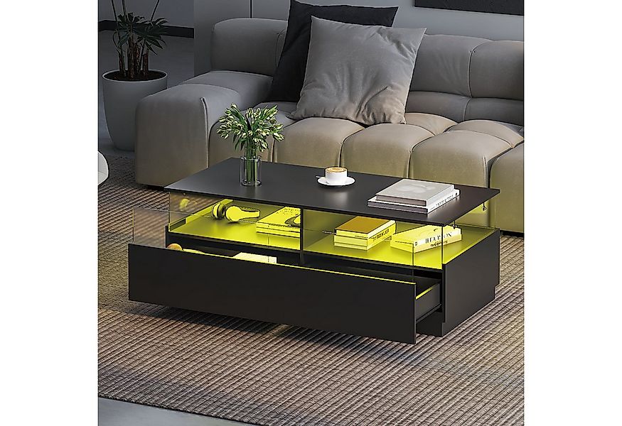 radelldar Couchtisch mit LED-Beleuchtung (1 Tisch), Wohnzimmertisch Beistel günstig online kaufen