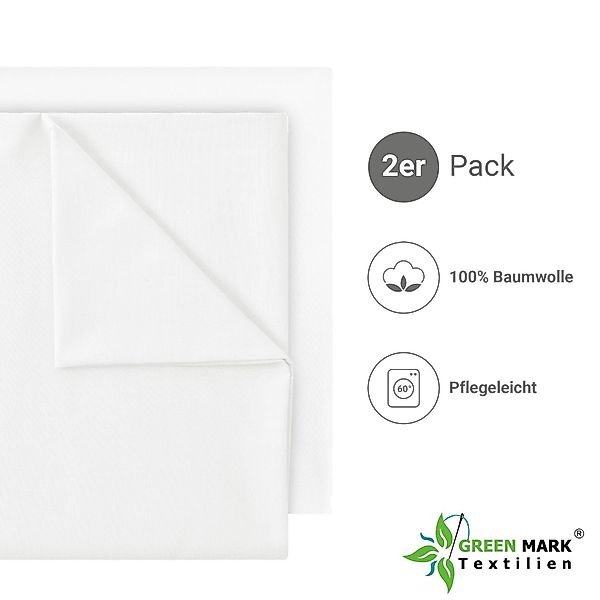 NatureMark Bettlaken gewebtes Bettlaken, 100% Baumwolle, günstig online kaufen