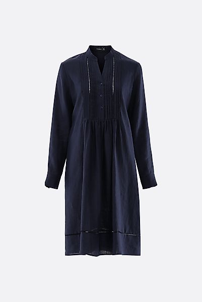 Schlupfkleid aus Leinen mit Lochstick-Details günstig online kaufen