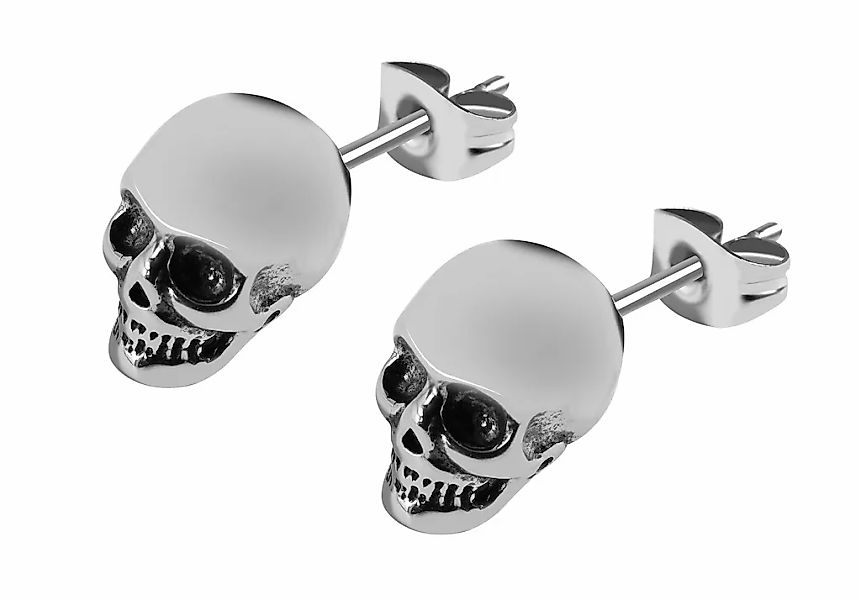 Adelia´s Paar Ohrhänger "Unisex Ohrringe – Ohrstecker Totenkopf aus Edelsta günstig online kaufen