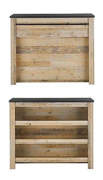 Furn.Design Barschrank Stove (Küchentheke in Used Wood Vintage, 130 x 106 c günstig online kaufen