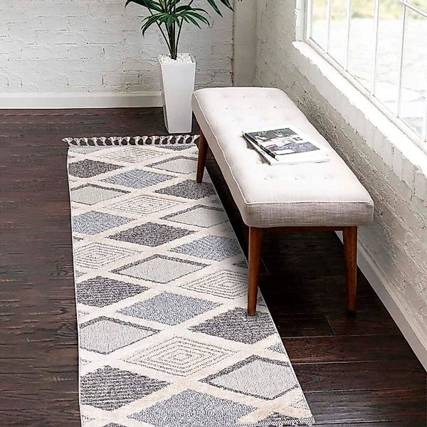 Carpet City Hochflor-Teppich "Valencia 731" rechteckig 20 mm Höhe Läufer, B günstig online kaufen