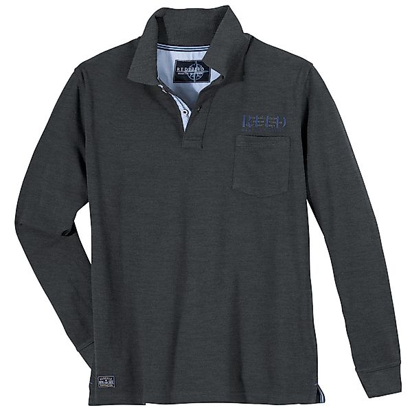 redfield Langarm-Poloshirt Redfield Langarm-Polo XXL modisch günstig online kaufen
