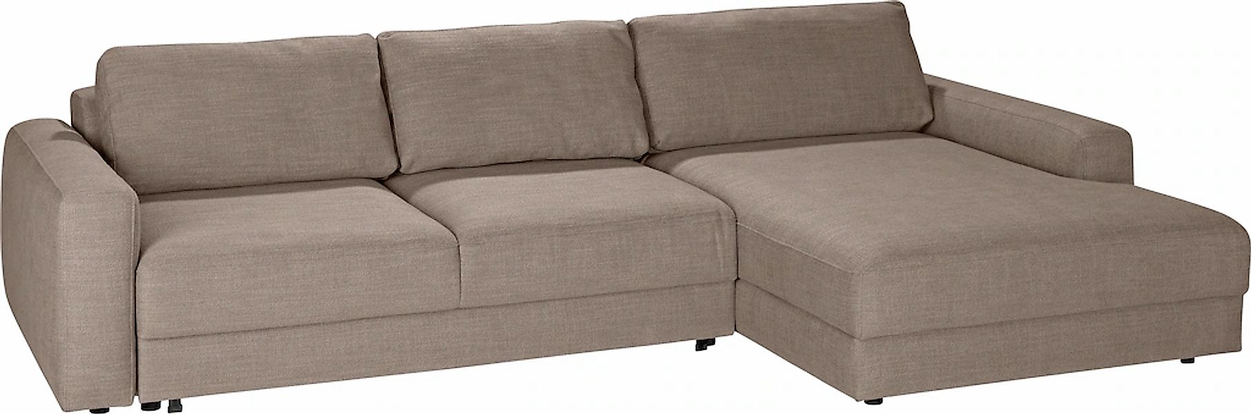 TRENDMANUFAKTUR Ecksofa »Bourbon II, hoher Sitzkomfort, extrabreite Recamie günstig online kaufen