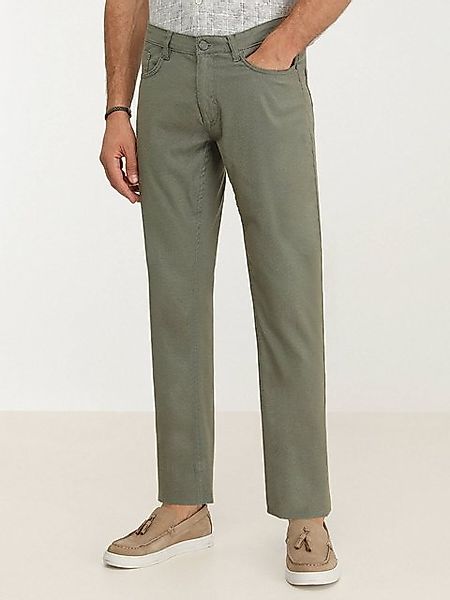 KİP Chinohose Khaki Weben Slim Fit Freizeit Baumwollmischung Hose günstig online kaufen