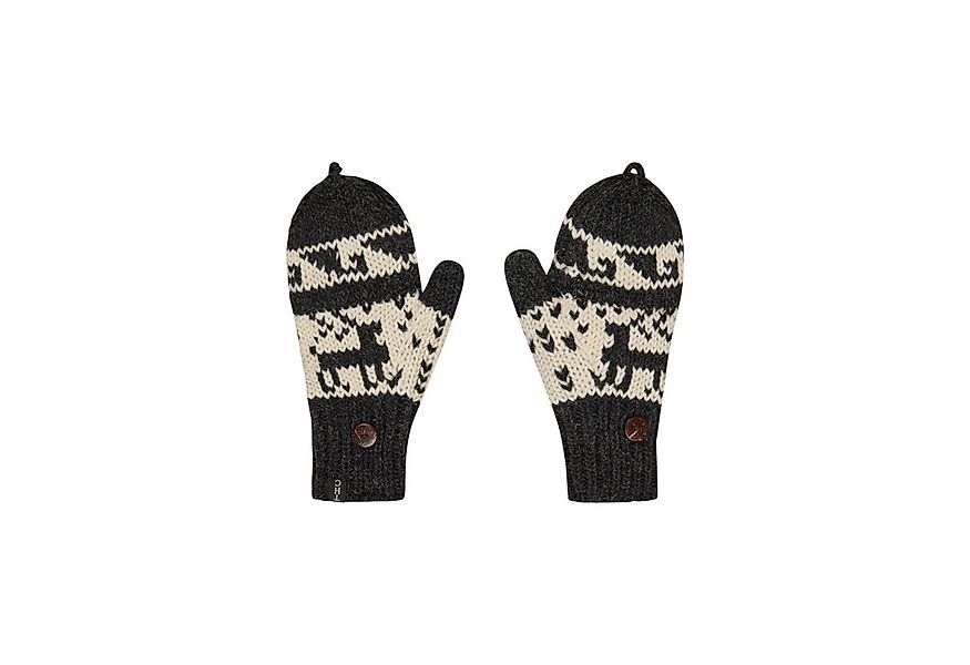 THC Natural Line Strickhandschuhe THC Klapphandschuhe 606 Rentier schwarz ( günstig online kaufen