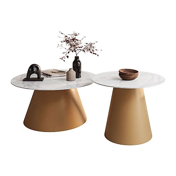 Lookway Couchtisch CARTELLE 2in1 Runder Sofatisch günstig online kaufen