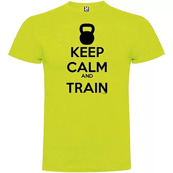 Kruskis Keep Calm And Train Kurzärmeliges T-shirt 3XL Light Green günstig online kaufen