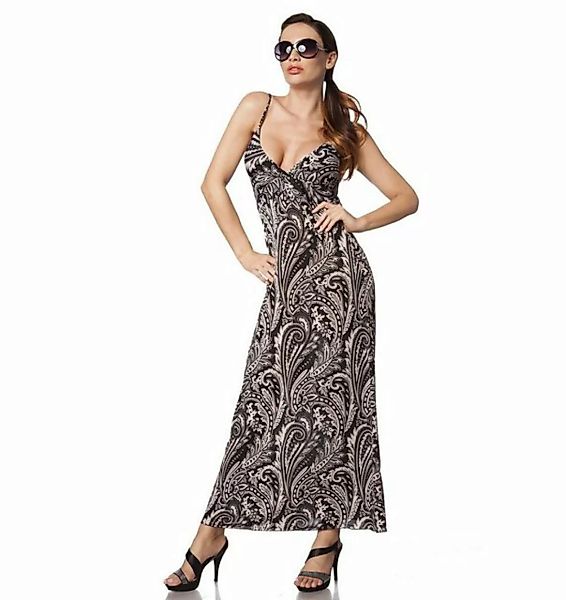 Sommerkleid Sommerkleid Maxikleid Strandkleid Jersey-Kleid in braun/beige günstig online kaufen