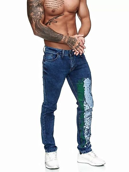 John Kayna Regular-fit-Jeans Herren Jeans Hose Slim Fit Männer Skinny Denim günstig online kaufen